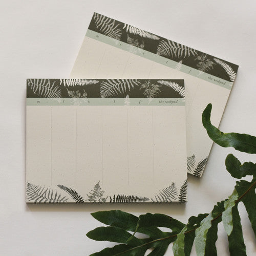 Fronds Desk Pad : Weekly