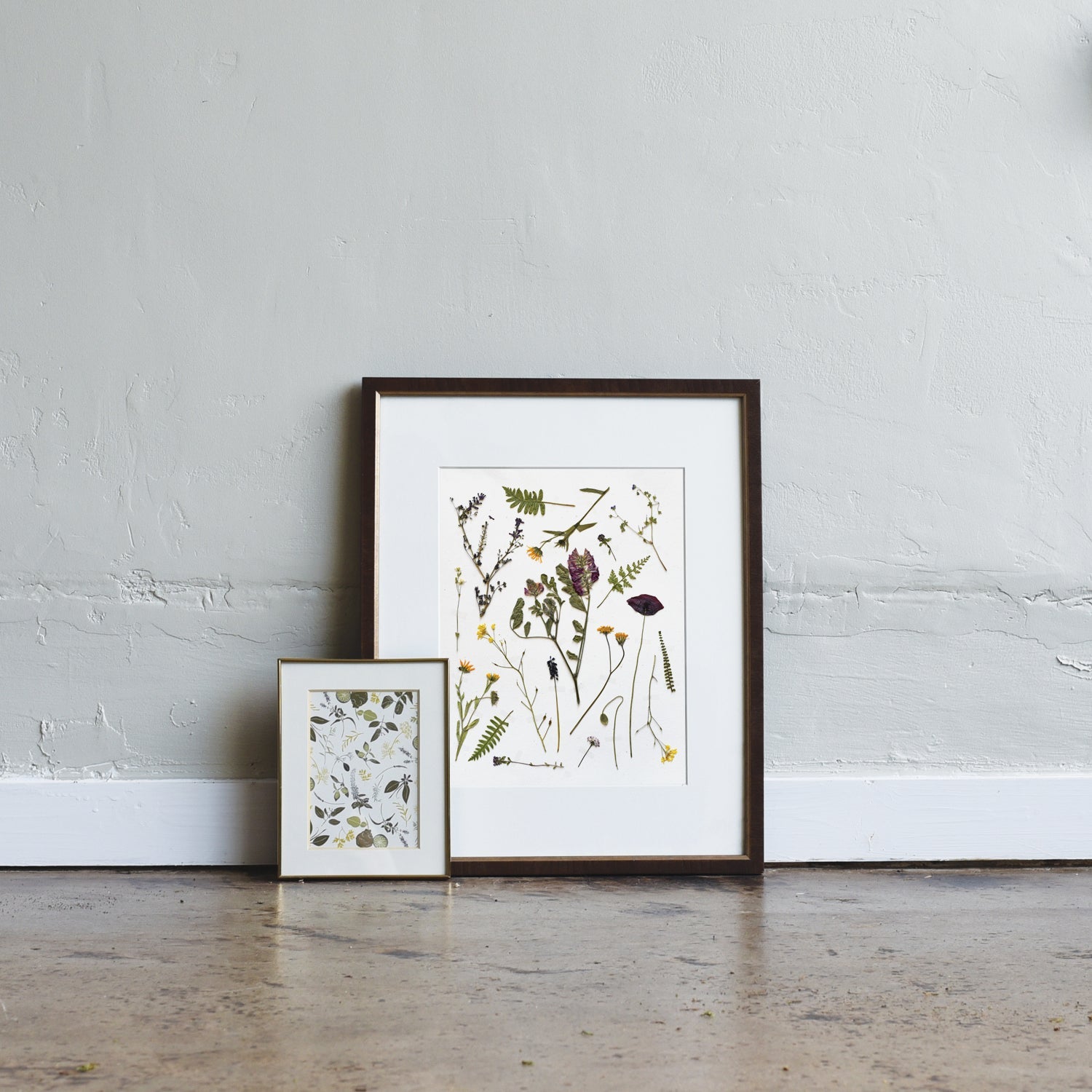 Pressed Tuscan Wildflowers Art Print